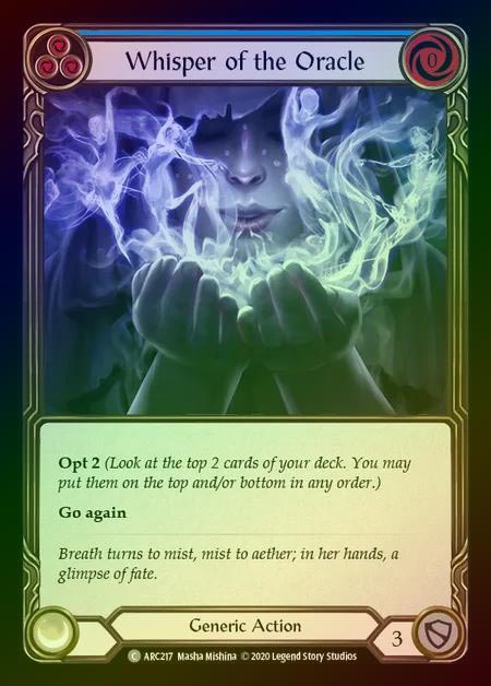 【RF】[Generic] Whisper of the Oracle [UL-ARC217-C] (blue) Rainbow Foil