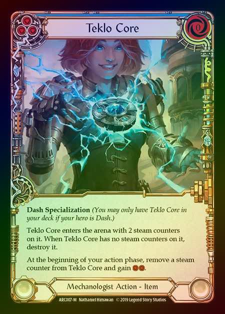【RF】[Mechanologist] Teklo Core [1st-ARC007-M] Rainbow Foil