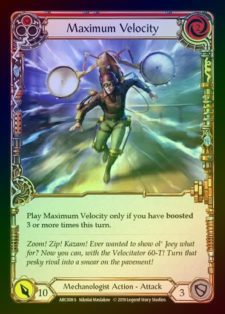 【RF】[Mechanologist] Maximum Velocity [1st-ARC008-S] Rainbow Foil