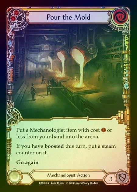 【RF】[Mechanologist] Pour the Mold (yellow) [1st-ARC015-R] Rainbow Foil