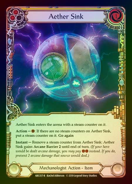 【RF】[Mechanologist] Aether Sink [1st-ARC017-R] Rainbow Foil