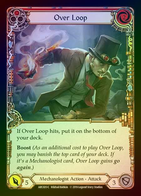 【RF】[Mechanologist] Over Loop (red) [1st-ARC020-C] Rainbow Foil
