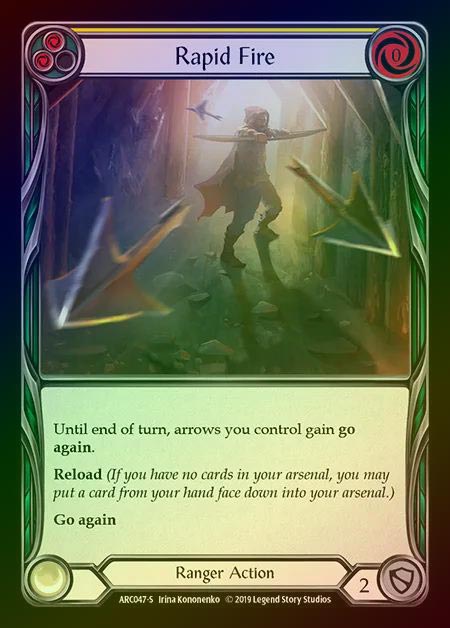 【RF】[Ranger] Rapid Fire [1st-ARC047-S] Rainbow Foil