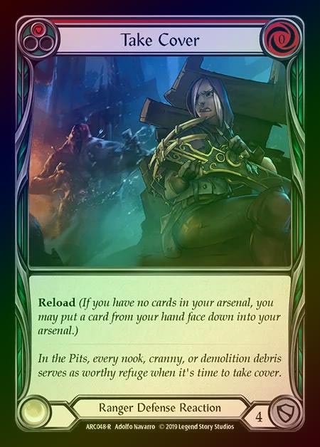 【RF】[Ranger] Take Cover (red) [1st-ARC048-R] Rainbow Foil