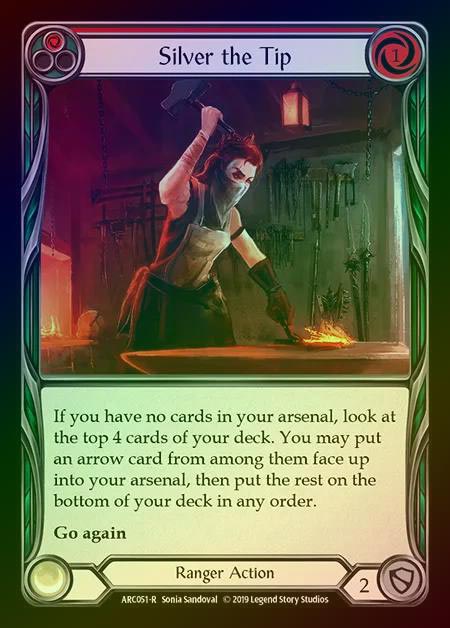 【RF】[Ranger] Silver the Tip (red) [1st-ARC051-R] Rainbow Foil