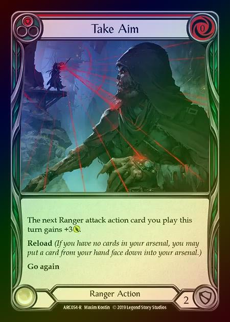 【RF】[Ranger] Take Aim (red) [1st-ARC054-R] Rainbow Foil