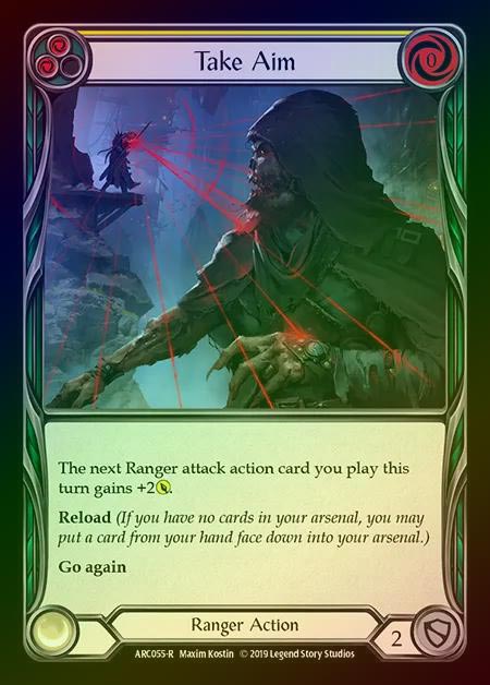 【RF】[Ranger] Take Aim (yellow) [1st-ARC055-R] Rainbow Foil