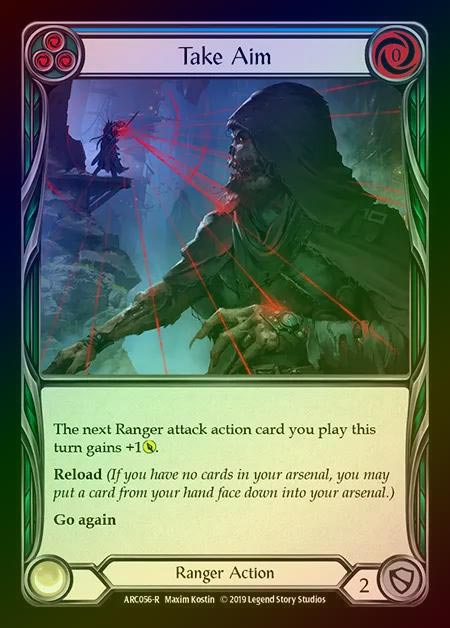 【RF】[Ranger] Take Aim (blue) [1st-ARC056-R] Rainbow Foil