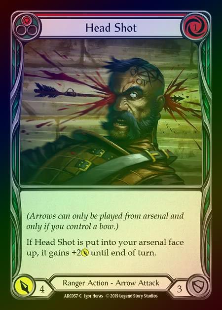 【RF】[Ranger] Head Shot (red) [1st-ARC057-C] Rainbow Foil