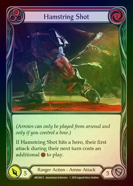 【RF】[Ranger] Hamstring Shot (red) [1st-ARC060-C] Rainbow Foil