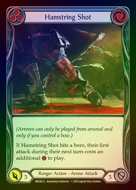 【RF】[Ranger] Hamstring Shot (blue) [1st-ARC062-C] Rainbow Foil