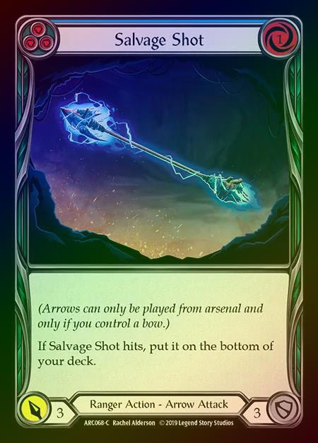 【RF】[Ranger] Salvage Shot (blue) [1st-ARC068-C] Rainbow Foil