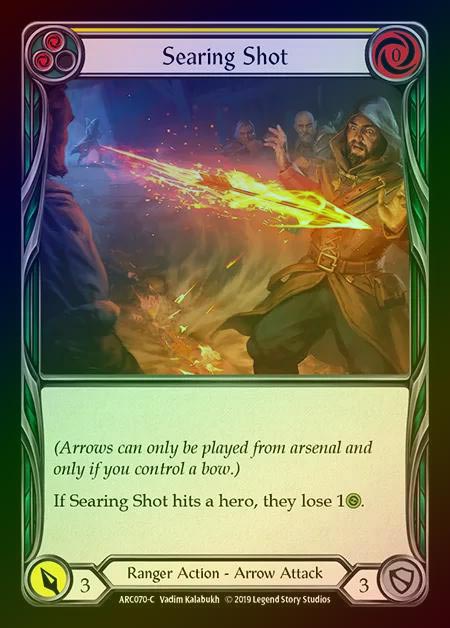 【RF】[Ranger] Searing Shot (yellow) [1st-ARC070-C] Rainbow Foil