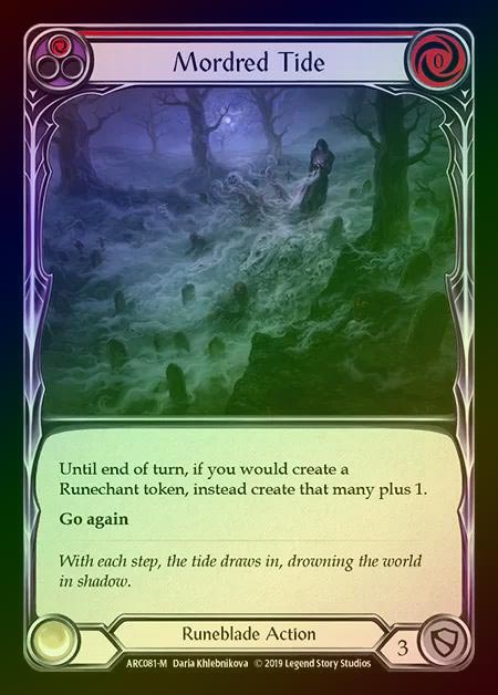 【RF】[Runeblade] Mordred Tide [1st-ARC081-M] Rainbow Foil