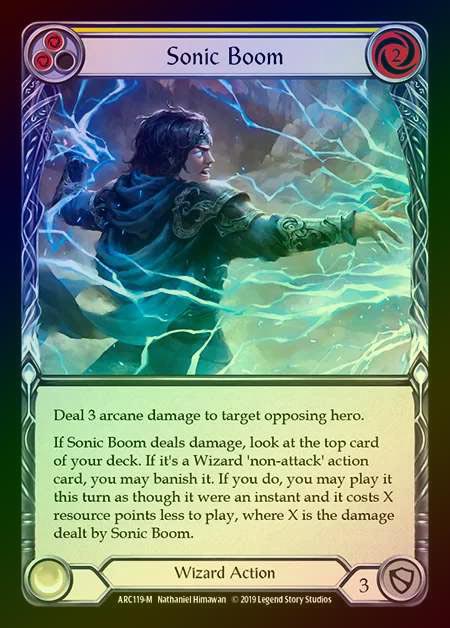 【RF】[Wizard] Sonic Boom [1st-ARC119-M] Rainbow Foil