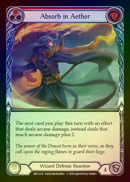 【RF】[Wizard] Absorb in Aether (red) [1st-ARC123-R] Rainbow Foil