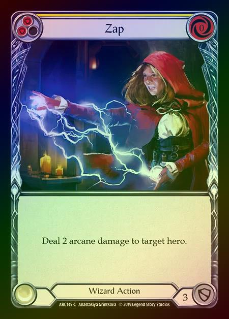 【RF】[Wizard] Zap (yellow) [1st-ARC145-C] Rainbow Foil
