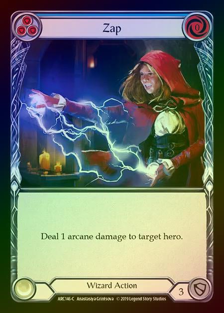 【RF】[Wizard] Zap (blue) [1st-ARC146-C] Rainbow Foil