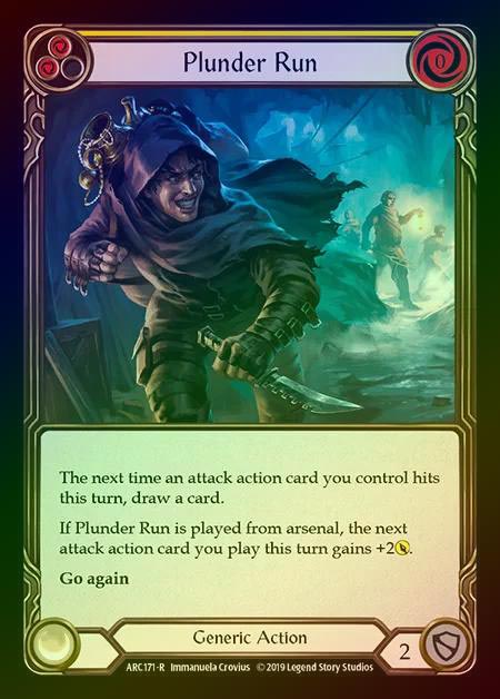 【RF】[Generic] Plunder Run (yellow) [1st-ARC171-R] Rainbow Foil