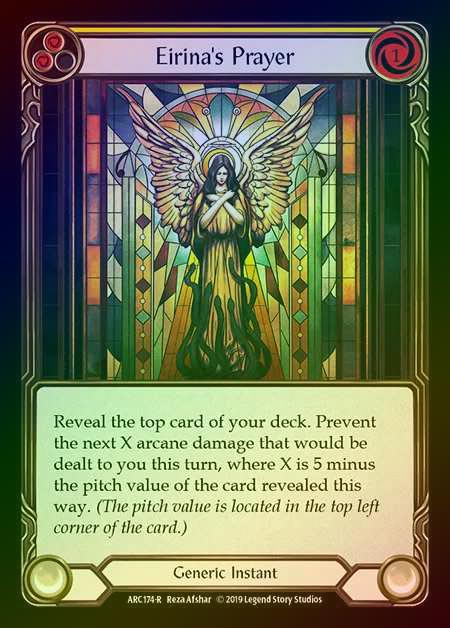 【RF】[Generic] Eirina's Prayer (yellow) [1st-ARC174-R] Rainbow Foil