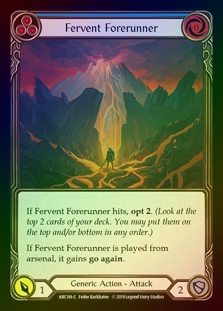 【RF】[Generic] Fervent Forerunner (blue) [1st-ARC184-C] Rainbow Foil