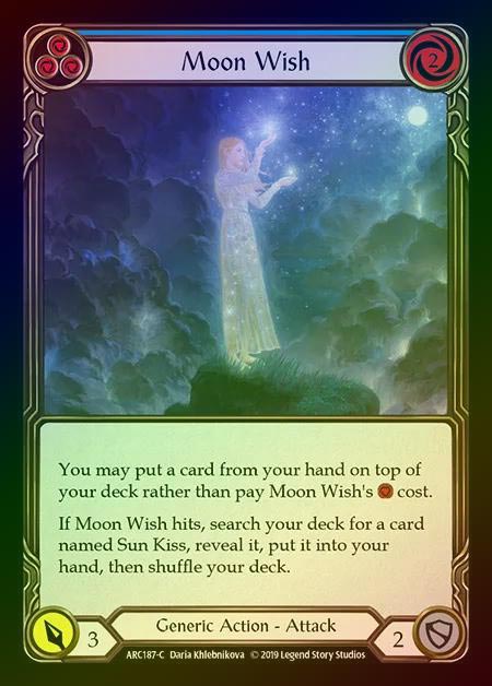 【RF】[Generic] Moon Wish (blue) [1st-ARC187-C] Rainbow Foil