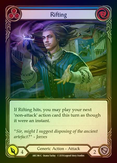 【RF】[Generic] Rifting (blue) [1st-ARC196-C] Rainbow Foil