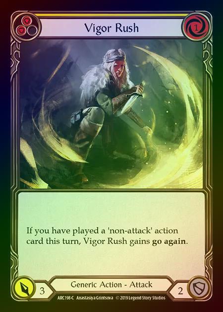【RF】[Generic] Vigor Rush (yellow) [1st-ARC198-C] Rainbow Foil