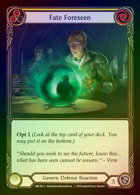 【RF】[Generic] Fate Foreseen (yellow) [1st-ARC201-C] Rainbow Foil