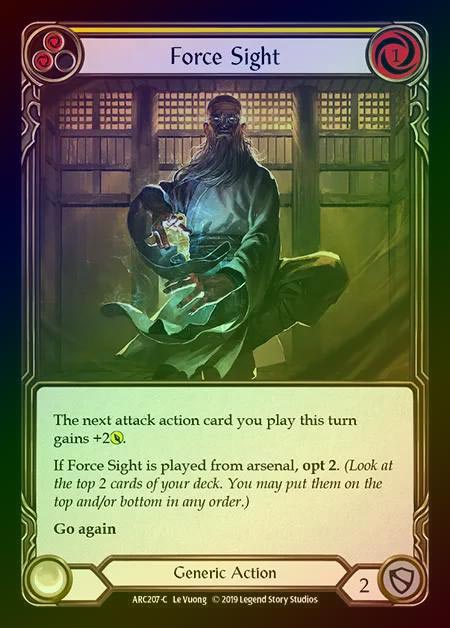 【RF】[Generic] Force Sight (yellow) [1st-ARC207-C] Rainbow Foil