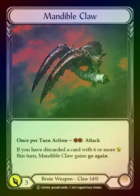 【RF】[Brute] Mandible Claw [UL-CRU004-R] Rainbow Foil