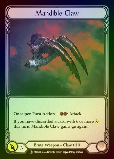 【RF】[Brute] Mandible Claw [UL-CRU005-R] Rainbow Foil