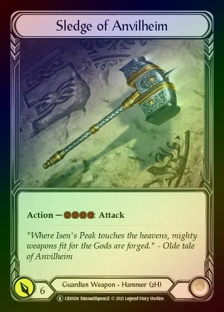 【RF】[Guardian] Sledge of Anvilheim [UL-CRU024-R] Rainbow Foil