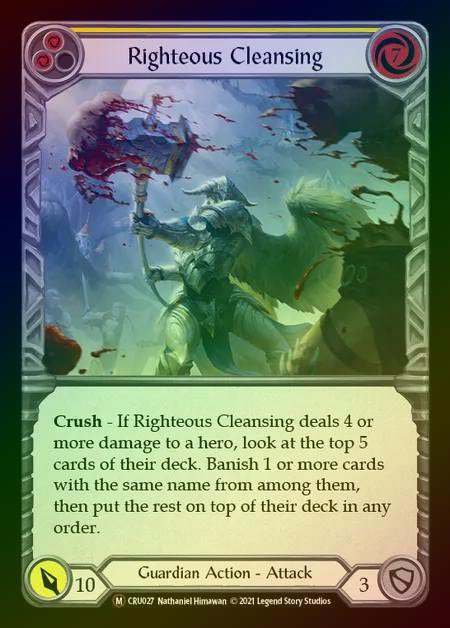 【RF】[Guardian] Righteous Cleansing [UL-CRU027-M] Rainbow Foil