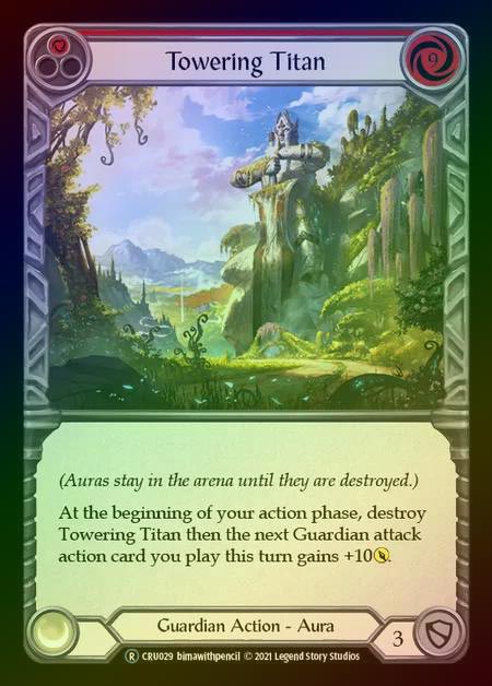 【RF】[Guardian] Towering Titan [UL-CRU029-R] (red) Rainbow Foil