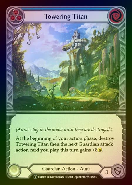 【RF】[Guardian] Towering Titan [UL-CRU031-R] (blue) Rainbow Foil