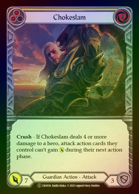 【RF】[Guardian] Chokeslam [UL-CRU036-C] (yellow) Rainbow Foil