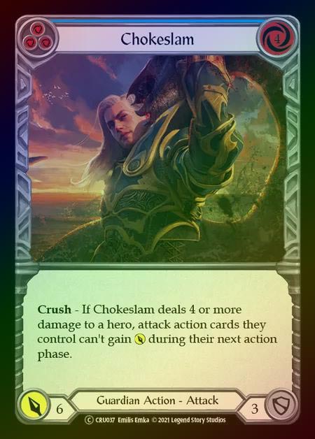 【RF】[Guardian] Chokeslam [UL-CRU037-C] (blue) Rainbow Foil