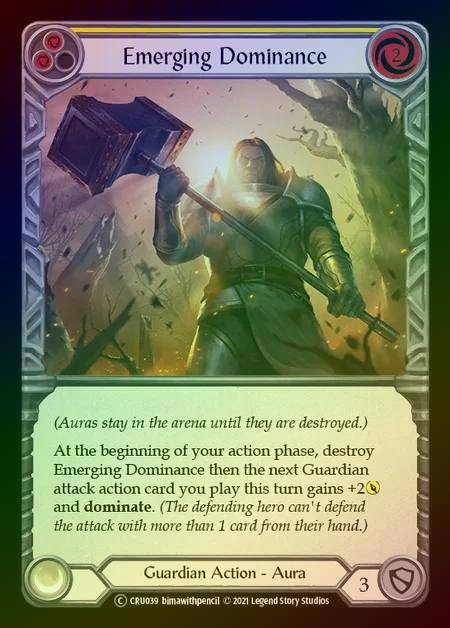 【RF】[Guardian] Emerging Dominance [UL-CRU039-C] (yellow) Rainbow Foil