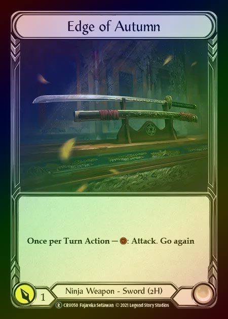 【RF】[Ninja] Edge of Autumn [UL-CRU050-R] Rainbow Foil
