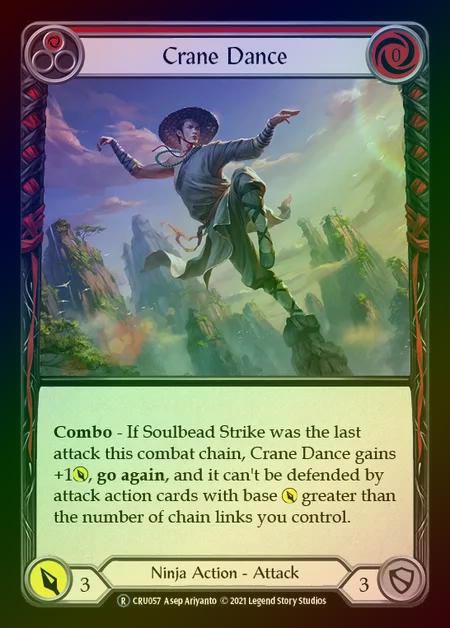 【RF】[Ninja] Crane Dance [UL-CRU057-R] (red) Rainbow Foil