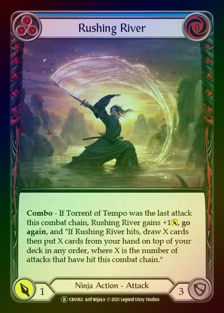 【RF】[Ninja] Rushing River [UL-CRU062-R] (blue) Rainbow Foil