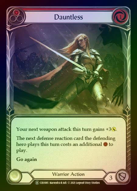 【RF】[Warrior] Dauntless [UL-CRU085-R] (red) Rainbow Foil