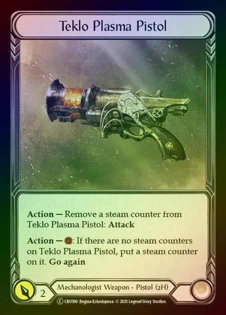 【RF】[Mechanologist] Teklo Plasma Pistol [UL-CRU100-C] Rainbow Foil