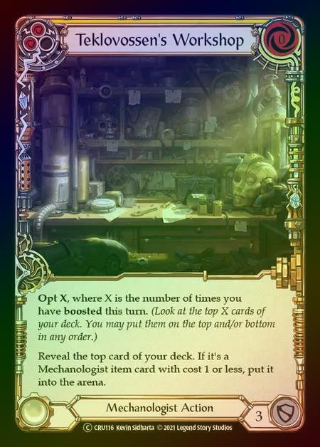 【RF】[Mechanologist] Teklovossen's Workshop [UL-CRU116-C] (yellow) Rainbow Foil