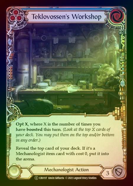 【RF】[Mechanologist] Teklovossen's Workshop [UL-CRU117-C] (blue) Rainbow Foil