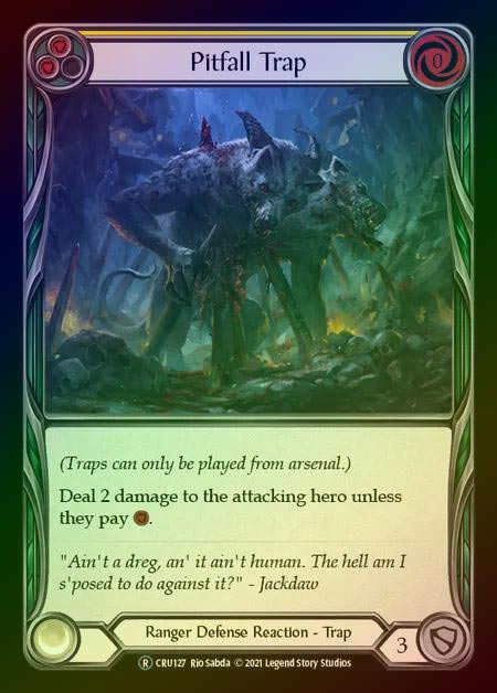 【RF】[Ranger] Pitfall Trap [UL-CRU127-R] (yellow) Rainbow Foil
