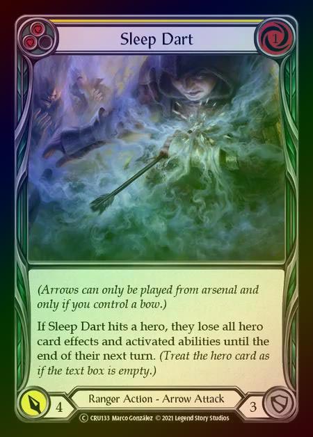 【RF】[Ranger] Sleep Dart [UL-CRU133-C] (yellow) Rainbow Foil