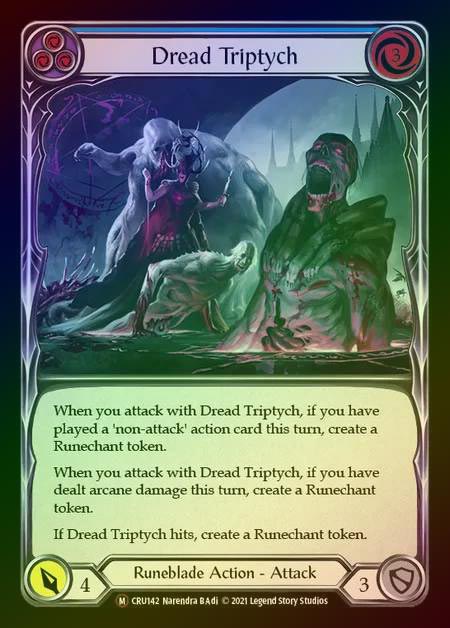 【RF】[Runeblade] Dread Triptych [UL-CRU142-M] Rainbow Foil