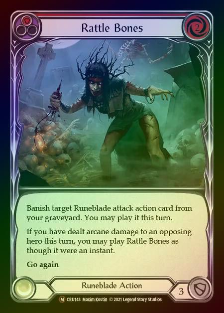 【RF】[Runeblade] Rattle Bones [UL-CRU143-M] Rainbow Foil